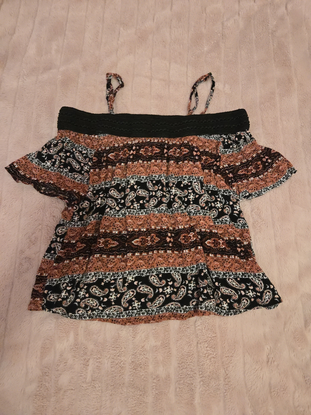 Charlotte Russe Off Shoulder Women's Hippie Boho Top